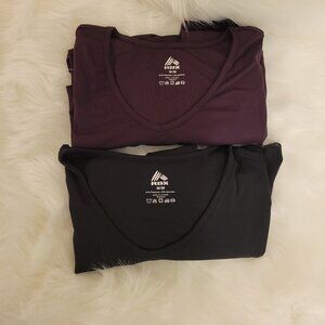 RBX Long Sleeve Fitness Shirt Bundle Purple/ Black Size M LIKE NEW